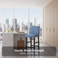 Modern Minimalist Design High Stool with spinerest European design High Chair with spinerest Integrated Footrest Seating Furniture Sturdy Frame for Homeowners, Adults, Home Bar, Cafe, Kitchen, Dining Room