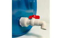 Drum Drain with Elbow PVC Barrel Discharge Tap with Lever Threaded Fitting for Workshops