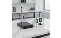 Gauge Stand with Marble Base Adjustable Dial Indicator Stand Heavy-Duty Marble Measuring Surface for Workshops