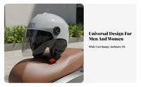 Electric Bike Helmet 3C Certified Ventilated Face Helmet Four-Season Secure Headwear for Women, Commuters, Summer, City Riding