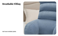 Ergonomic Design Bed Backrest Pillow with Arms High-Resilience Filling Sit up Pillow for Bed Breathable Material for Adults, Lounging