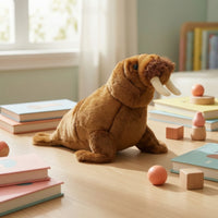 Walrus Stuffed Toy Soft Walrus Stuffed Animal Realistic High Quality for Children, Playroom, Bedroom