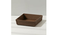 Woven Tray Organized Catchall Tray Textured Shallow for Tabletop, Vanity