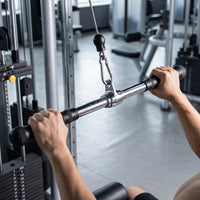 Lat Pulldown Bar Textured Straight Bar with Rubber Grips Heavy-Duty Gym Equipment for Weightlifters
