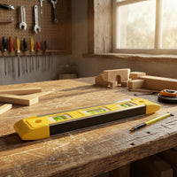 Yellow Mini Fluid Level Ruler Hanging Hole Bubble Level Ruler Compact Hand Tool Lightweight