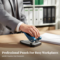 Two-Hole Puncher Metal Construction Two-Hole Paper Punch 50 Sheet Paper Puncher for Teacher, School, Classroom