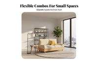 Light Wood Frame Sofa space-saving Design Upholstered Sofa Set Modern aesthetic Living Room Seating for Homeowners, Families, Lounge Area, Home, Bedroom