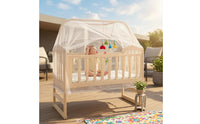 Installationinstallation-Not-Required Baby Crib Bug Net Breathable Mesh Full-Cover Crib Net Secure Fit Baby Bug Cover