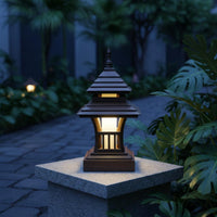 Thai Design Wood Lamp Decorative Wooden Wall Lamp Home Lighting Warm Light for Patio