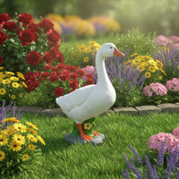 Goose Statue Outdoor Garden Goose Decor Authentic Yard Art for Flower Bed