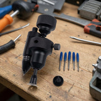 Precision Film Hole-Cutting Tool Knurled Automotive Film Cutter Clean Circle Cutter with Replacement Bits Stable for Window Tinting