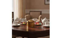 Sugar Bowl with Lid and Spoon Brass Sugar Bowl with Lid Gold-Toned Tableware for Hosts