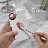 Makeup Foundation Concealer Palette with Finger Ring and Mixing Spatula