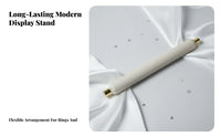 Finger Band Display Stand Photography Prop Band Display Rod Jewelry Exhibit Case Stand Metal Finishes Easy Visibility
