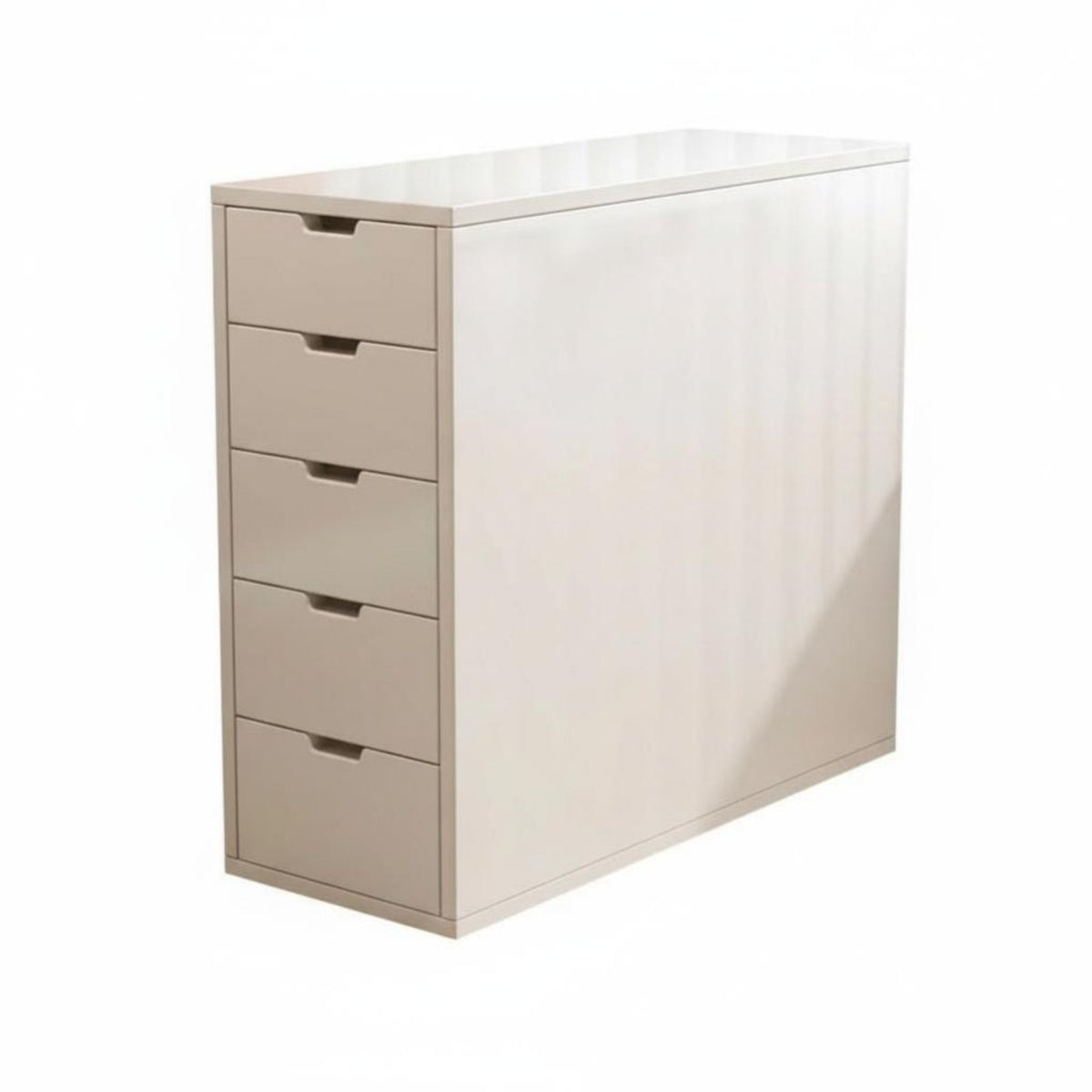 Minimalist Design Wheeled Utility Cart with Drawer Adjustable Shelf Office Cabinet Multi-Functional Storage Furniture Large Capacity for Students, Crafters, Study Room, Under Desk