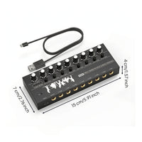 8-Channel Audio Mixer Compact Stereo Audio Mixer Built-in for Streamers, Creators, Home Production, Desktop
