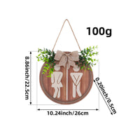 Bathroom Sign Rustic Wall Hanging Decoration Round for Guest Bath, Homeowners