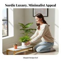 Nordic Design Multi-Level Plant Stand Light Luxury Aesthetic Flower Rack Tiered Design Display Shelf Sturdy Construction for Interior Decorators, Apartment Dwellers, Homeowners, Balcony, Living Room, Hallway, Bedroom