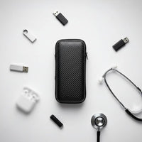 EVA Carrying Case Wide Compatibility Shockproof EVA Travel Case Crushproof Carbon Fiber Pattern Organizer for Home Organization