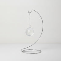 Metal Ornament Stand with Crystal Decorative Tabletop Hanger with Crystal Ornament Display Stand with Round Base Stable Sleek