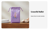 Lavender Ballet Slipper Bag Ballet Footwear Pouch Portable Dance Pouch for Ballerinas, Dancers
