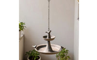 Hanging Bird Feeder Weather Resistant Two Tier Bird Feeder Easy to Fill for Garden, Patio, Balcony
