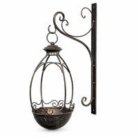 Decorative Scroll Wrought Iron Planter Bracket Arched Frame Plant Hanger