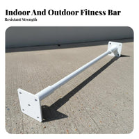 Wall Mounted Pull-up Bar Indoor Outdoor Use Wall Mounted Pull up Bar Heavy Duty Steel Fitness Equipment for Adults, Women, Strength Training, Garage