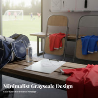 Portable Sports Playbook Board Lightweight Dry Erase Tactic Board Sturdy Clip for Coaches