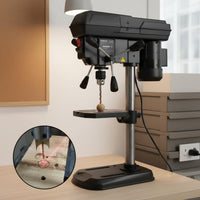 Guide Bench Drill High Precision Benchtop Drill Press Heavy Duty Variable Speed Milling Machine for DIY Enthusiasts, Metalworkers, Home, Garage