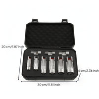 9 Pieces Metric Slotted Socket Set with Case Chrome Vanadium Slotted Socket Set Rust-Resistant Toolbox Long-Lasting for Mechanics, Automotive Repair