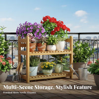 Tiered Plant Stand Indoor & outsidedoor Use Display display-space Saving for Gardeners