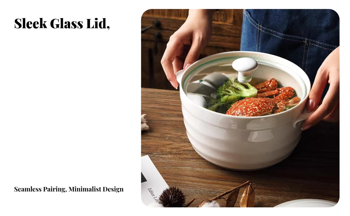 Rimless Microwave Lid See-Through Design Transparent Glass Pot Lid Easy to Clean Microwave Splatter Cover for Home Cooks, Students, Stovetop Cooking