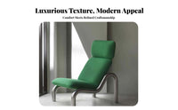Minimalist & look circular Frame Armchair High rearrest Lounge Chair Designer Inspired Indoor Seating Modern visual appeal for Interior Designers, Design aficionados, Living Room, Showroom, Apartment, Bedroom