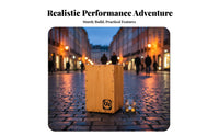 Trip Percussion Box Portable Wooden Percussion Instrument Small Size Percussion Instrument for Beginners, Music Lovers