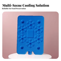 Reusable Ice Pack Leak-Resistant Reusable Freezer Brick Chiller Freezing Block for Athletes, Nursing Parents, Travel, Camping