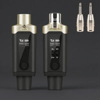Insertable Wireless Audio Transmitter Receiver Compact Instrument Wireless System Rechargeable Digital for Musicians, Guitarists, Stage, Home Studio, Rehearsals
