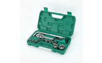 Chrome-Finished Socket Wrench Set Polished Ratchet and Socket Set Hard Shell Tool Kit with Toolbox Compact for Car Maintenance, Workshop