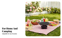 Easy to Clean Korean BBQ Grill Pan Compact Design Korean Design Grill Pan Fast Heating for Beginners, Couples, Outdoor, Camping, Picnic