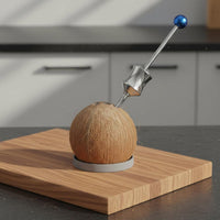 Labor Saving Manual Coconut Opener Food Grade Coconut Punching Tool Easy to Use Rust Resistant for Fruit Shop Personnel