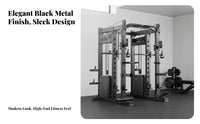 Guided Machine Strength Rack Combo Heavy Duty Comprehensive Guided Machine Smooth Motion Multi-Functional Home Gym Station for Fitness Enthusiasts