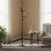 Modern Design Unrestricted Standing Coat Pole Minimalist Design Garment Rack Space-Saving Home Furniture Stable and Long-Lasting for Apartment Dwellers, Homeowners, Bedroom, Entryway, Hallway, Living Room