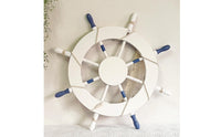 Ship Wheel with Rope Nautical Ship Wheel Handcrafted Decor for Living Room