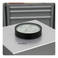 Aluminum Alloy Circular Liquid Level Universal Use Round Bubble Level High Accuracy Measuring Tool Compact Size for Mechanics, Professionals, Machine Setup, Workshop, Calibration