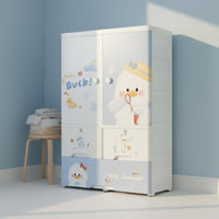 Large Capacity Baby Clothes Armoire Long-Lasting Kids Wardrobe Closet Heavy Duty Children's Clothes Organizer Formaldehyde-Safe for Babies, Toddlers, Nursery, Playroom, Bedroom