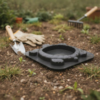 Turtle Stepping Stone Mold Black Outdoor Decor Round Cavity