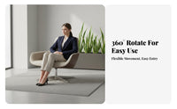Italian aesthetic Upholstered rotating Armchair Minimalist Design Oversized rotating Barrel Chair Deep Seat Indoor Seating Wraparound backrest for Business Owners, Interior Designers, Reception Area, Office, Living Room, Bedroom