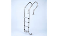 4-Step Pool Ladder Stainless Steel Ladder with Handrails Rust-Resistant for Families, in-Ground Pools