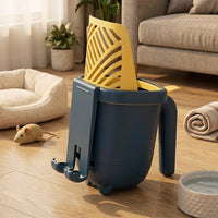2-in-1 waste collector and Storage Box, combined waste collector with Cat Waste Bin PP Material Holder Tool for Cat Owner Gifts