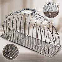 Pet Washing Cage with Handle Stainless Steel Pet Washing Cage Double-Door Long-Lasting for Groomers, Home, Bathtub